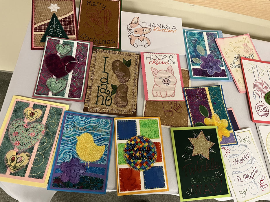 Embroidered Cards Class