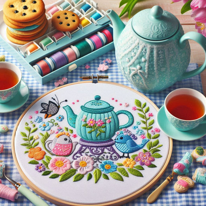 Spring Embroidery Tea Party with Mary Beth